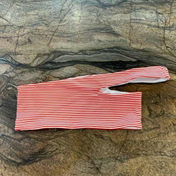 Lovers and Friends Marli Red/White Bikini Top - Picture 2 of 5